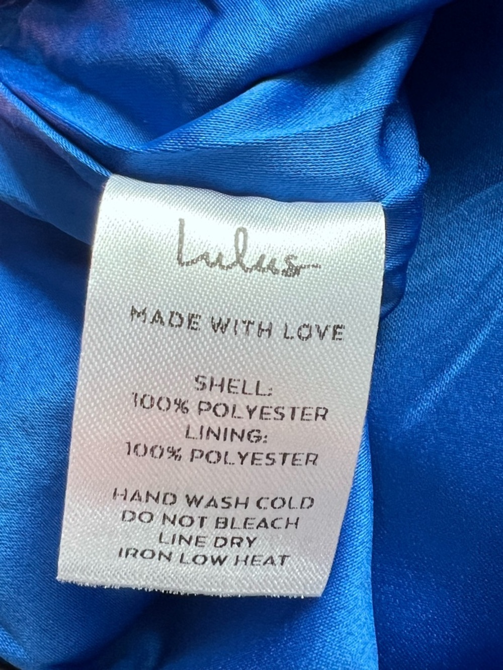 Lulu's Blue Floral Long-Sleeve Romper with Green Accents - Picture 6 of 6